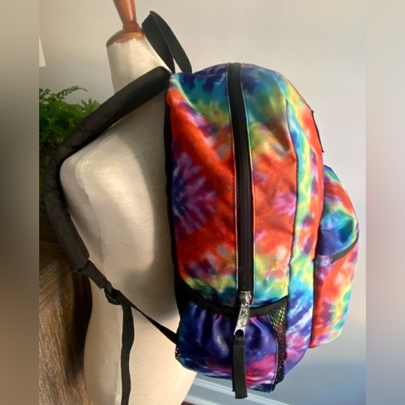 Vintage Jansport Classic Tie Dye Y2K 90s Hippie Backpack - Picture 2 of 7